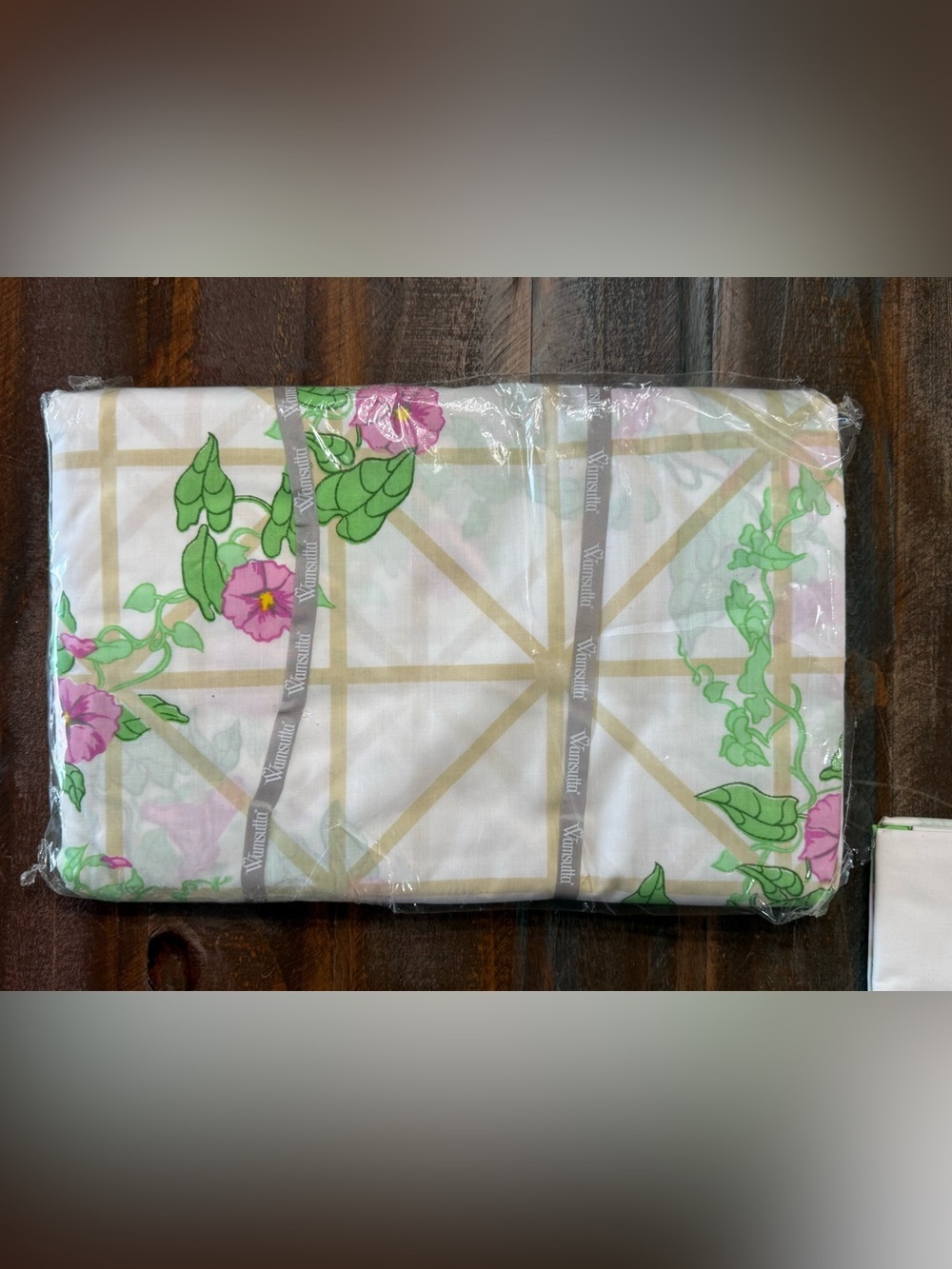 Christian Dior Wamsutta VTG Floral 200 Thread Count Percale Queen Sheet Set  NOS - Picture 7 of 7